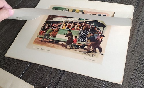 3 Beautiful Dong Kingman Prints - San Francisco Bay Bridge, Chinatown, Turntable - Picture 5 of 5