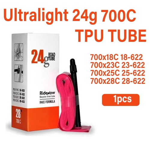 Bicycle Inner Tube 700 x 18 25 28 32 Road Bike TPU Tube 45 65 85mm Length 28'' - Picture 13 of 37