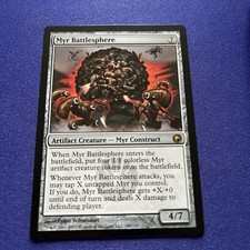 Magic the Gathering Myr Battlesphere Card MtG Scars of Mirrodin FREE SHIPPING