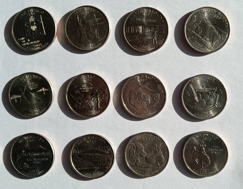 US 1999-2008 50 STATE QUARTERS COMPLETE SET P/D MIXED MINT MARK 50 COIN SET - Picture 5 of 5