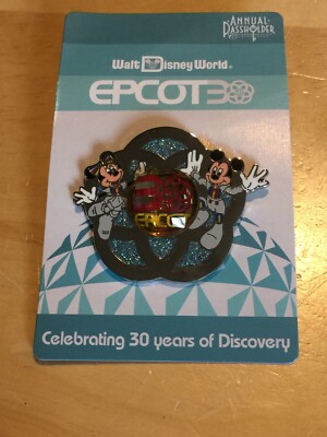 New Disney Epcot 30 Pin. Annual Pass.  Celebrating 30 Years Of Discovery.  M&M