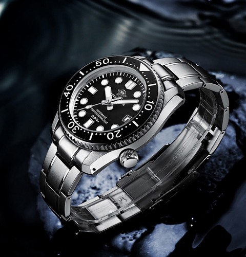 ADDIESDIVE Reloj Mecánico Automático Japón NH35A Cristal Zafiro Calendario BGW9 - Imagen 8 de 27