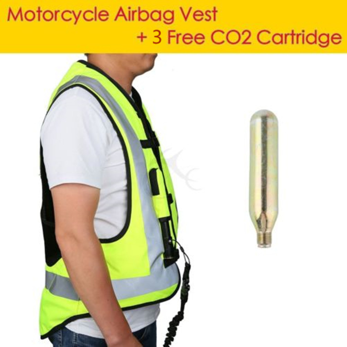Air Bag Vest Protective System Inflatable Turtle Motorcycle Jacket Size XXL New