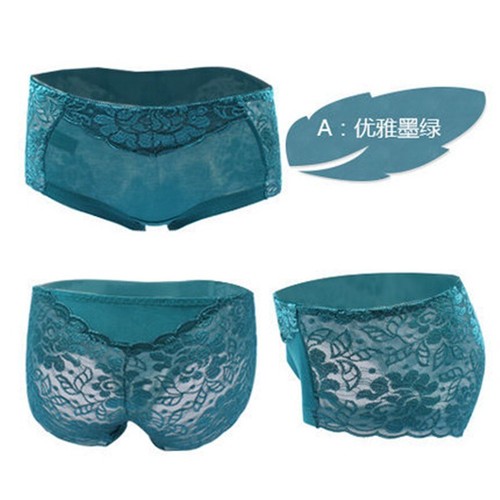 Female Briefs Hollow Sexy Mid-Waist Cotton Hip Lift  Underwear Lingerie - Bild 23 von 26