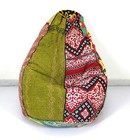 Vintage Handmade Cotton Floral Kantha Bohemian Armchair Embroidered Bean Bag b