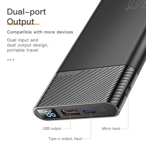 10000mAh PD TypeC Power Bank Fast Charging for iPhone 12 Pro Max and Samsung 18W - 第 4/8 張圖片