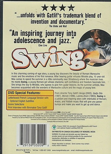 SWING : A  Film by Tony Gatlif  2002 French w/ English sub titles [A4] - Picture 2 of 2