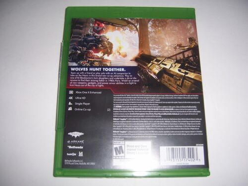 Estuche de caja original de repuesto para Microsoft Xbox One XB1 para WOLFENSTEIN YOUNGBLOOD - Imagen 2 de 2