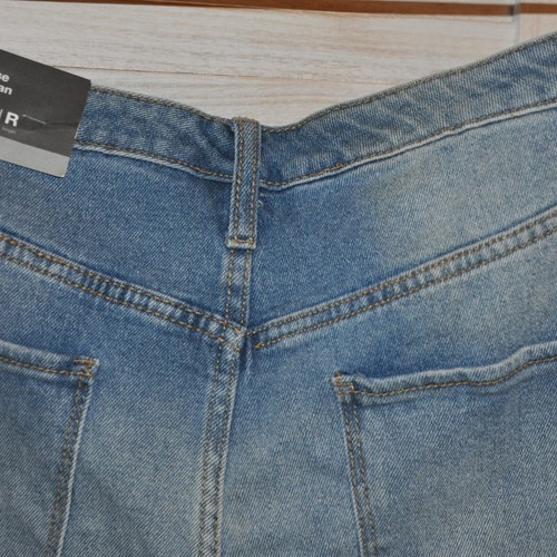 Jeans donna Mossimo invecchiati mamma vita alta taglia 18/34/R elasticizzati blu med nuovi con etichette - Foto 10 di 11