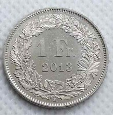 Swiss franc, Switzerland coin, 1Franc 2013. HELVETIA !
