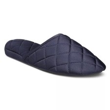 Charter Club Women's Quilted Slippers Indigo Sea Size XL 11-12 MSRP 35