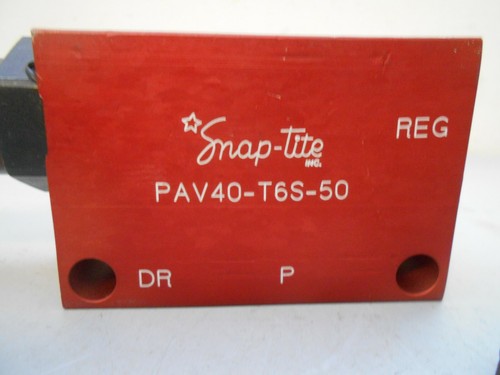 Snap-Tite Hydraulic Balance Valve PAV40-T6P-50 7/16" NOS Free Shipping - Picture 3 of 10