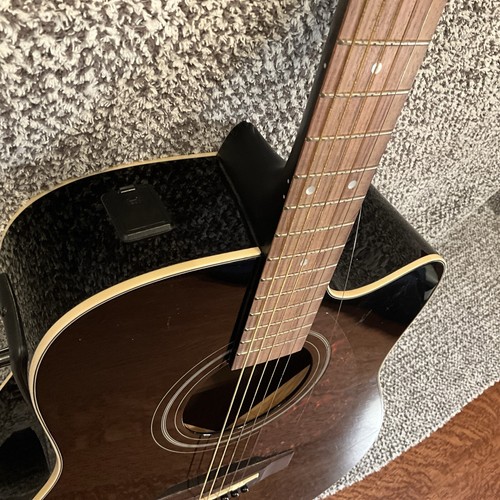 Yamaha FX335C Dreadnought Chitarra acustica-elettrica - Nero - Foto 19 di 19