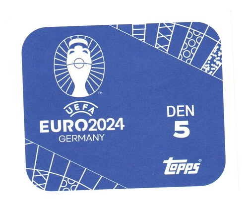 Topps Euro 2024 Sticker UEFA Euro 2024 Denmark DEN5 Andreas Christensen - Picture 2 of 2