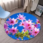 3D Pink Flower Branch NA14935 Game Rug Mat Elegant Photo Carpet Mat Fay