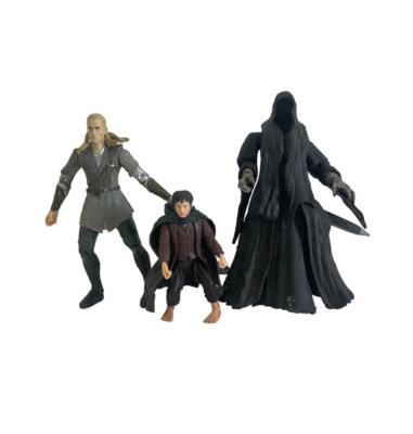 Lot Of 3 Lord Of The Ring Figures Legolas, Frodo And Wraith Nazgul | eBay
