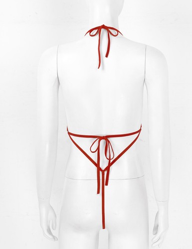 Sexy rückenfreier einteiliger Damen-Badeanzug hochgeschnittener Tanga Bademode Bikini Monokini - Bild 43 von 75