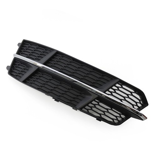 Black Chrome Front Bumper Lower Side Grille For Audi A6 C7 2014-2018 - Picture 6 of 8