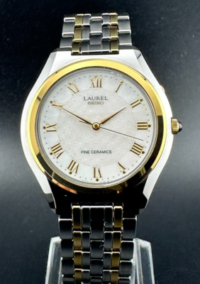 稼働 SEIKO LAUREL キネティック 4M21-0B00 オートクォーツ セイコー ローレル セラミックウオッチ 4M21-0B00 キネティック