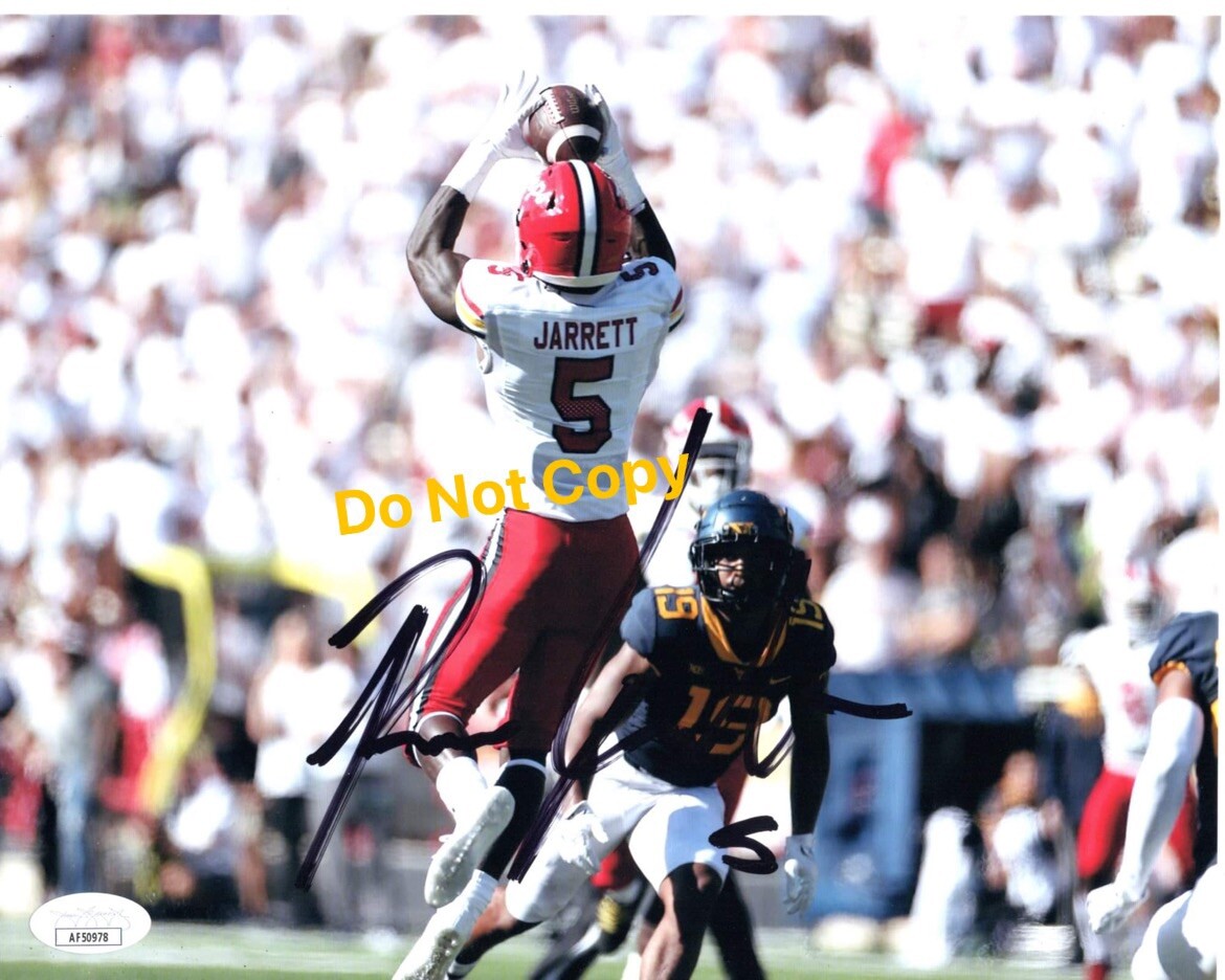 Rakim Jarrett Autographed Signed Maryland Terrapins 8x10 Photo Terps JSA Authentication 