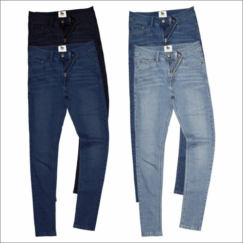 WOMENS LARA SKINNY JEANS Skinny Fit Mid Rise Stretch Denim 5 Pockets Size 6R-18L - Picture 2 of 12