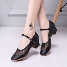 Lady Performance Dance Shoes Ballroom Latin Tango Salsa Mesh Modern Shoes Summer