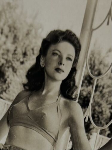IDA LUPINO Original Vintage c1940’s Sepia 5x4” Swimsuit LEGGY Photograph - Picture 3 of 3