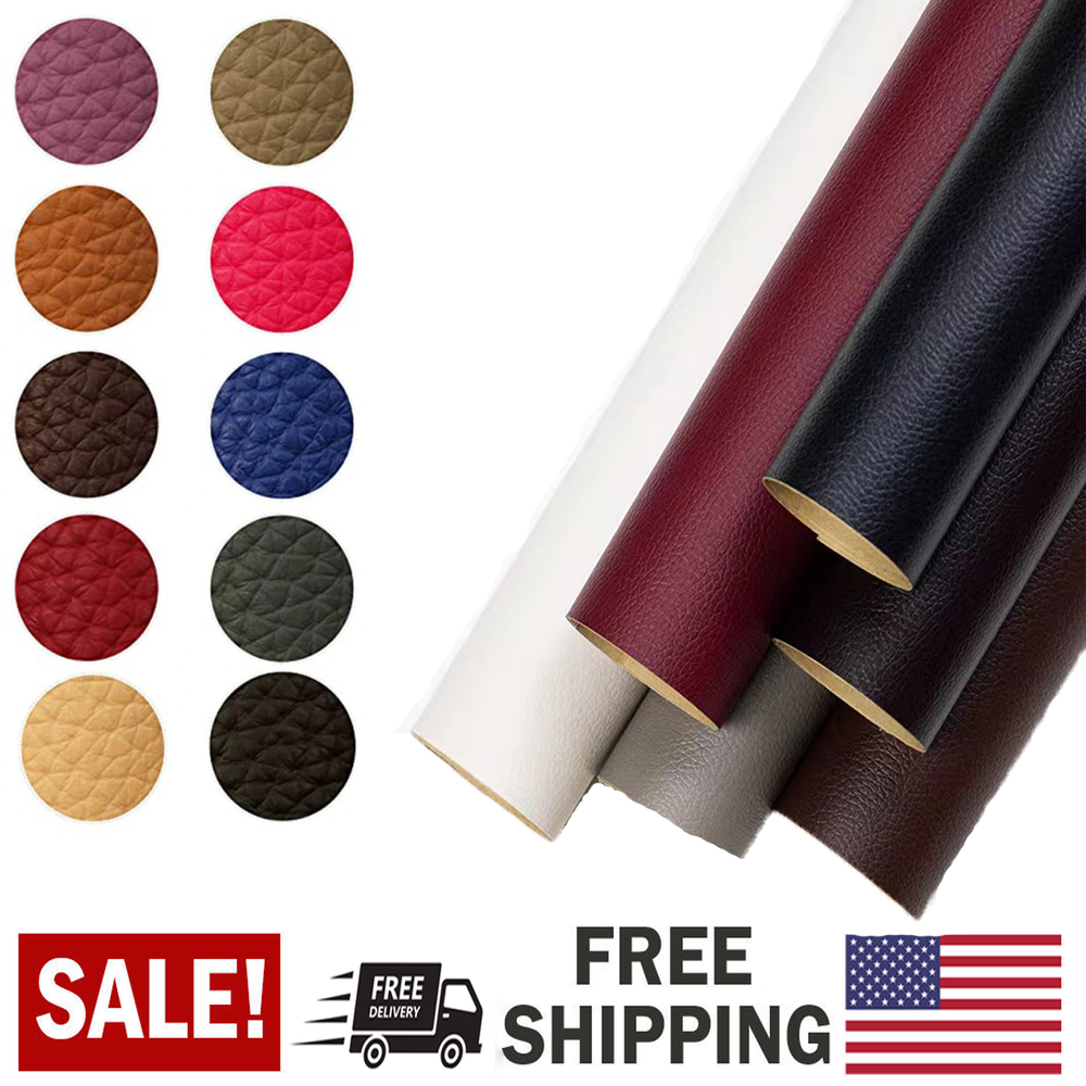 Self Adhesive Vinyl Faux Leather Fabric Repair Patch Kit for Car seat Sofas