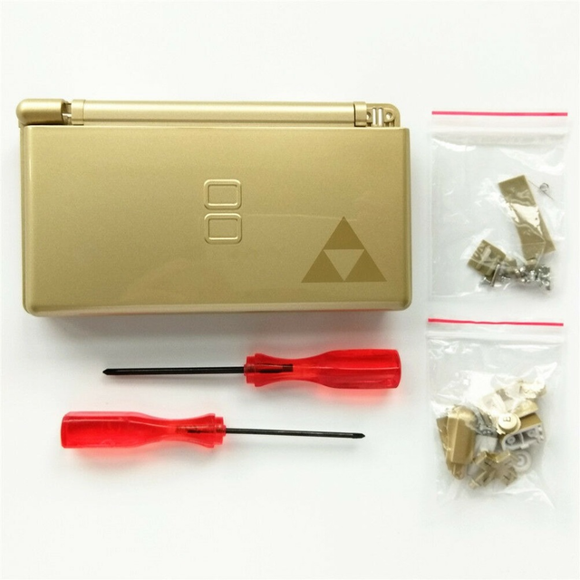 Full Housing Shell Case Cover Replacement Repair Parts for DS Lite NDSL Zelda Full Housing Shell Case Cover Replacement Repair Parts for DS Lite NDSL Zelda