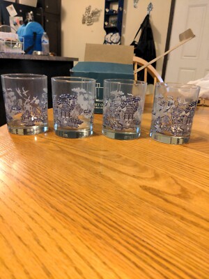 Blue Willow Drinking Glasses 