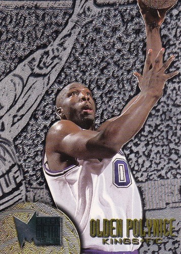 1995-96 Fleer Metal Silver Spotlight Olden Polynice #94 - Sacremento Kings - Picture 1 of 2