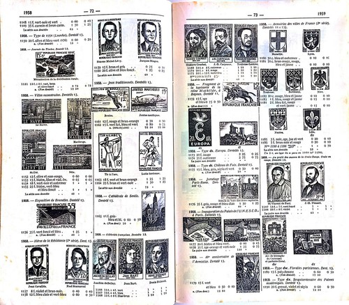 CATÁLOGO DE SELLOS DE FRANCIA YVERT&TELLIER 1964 (TOMO I) - Imagen 4 de 4