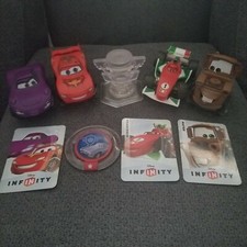 🎮📀Disney Infinity Cars Lighting McQueen, Holley, Mater, Francesco Figures 