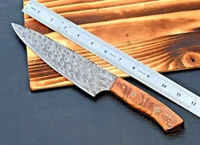 Custom Made Hand Forged Damascus Steel Blade Kitchen Chef Knife 2855