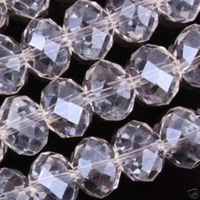 violet Transparent perles lâches 3x4mm naturel facetté cristal 148pcs