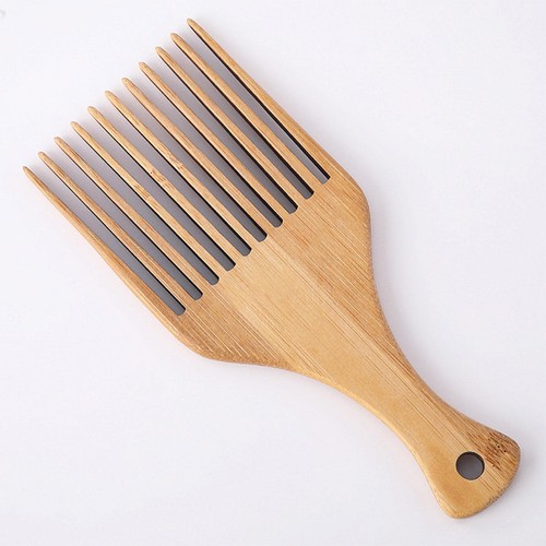 Wide Hair Pick Comb Smooth Afro Pick Lightweight Short Hair Comb Straight Comb