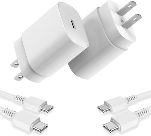 2Pack 25w USB C Super Fast Charger &6FT Cable For Samsung Galaxy S23/S22/S21/S20 - Picture 8 of 8