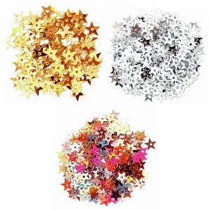 Silver or Multi Craft 5mm Sequins Miniature Stars Gold