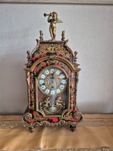 Boulle style FHS Hermle Westminster chime mantel clock ( 0681 ) - Picture 2 of 17