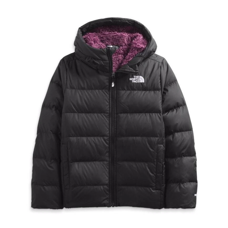 The North Face Youth Moondoggy Down Puffer Jackets Black Pike Purple XXS 5  | eBay
