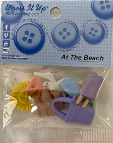 Dress It Up Buttons! - SEASIDE BEACH SUMMER FOOD TREATS ZOO JUNGLE *55 options* - Picture 13 of 118