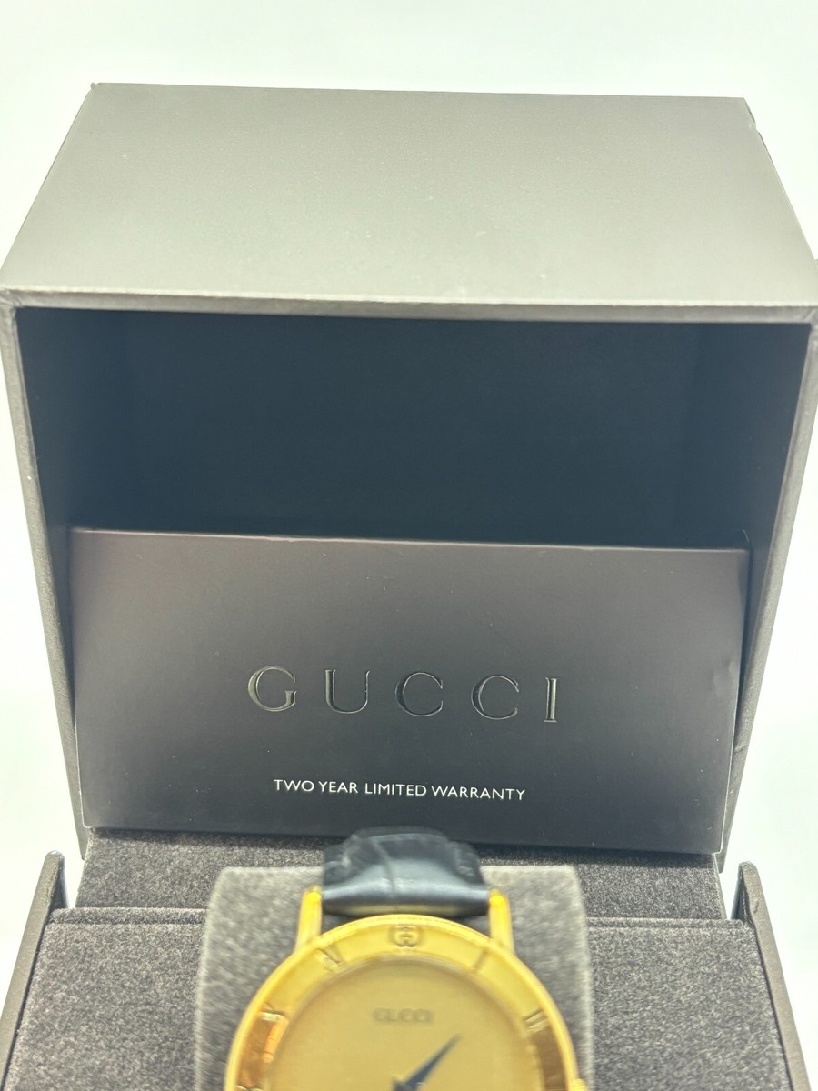 中古グッチウォッチ ベッセル（箱付き） GUCCI グッチ QZ 箱付きスクエア 1500L黒文字盤 レディース