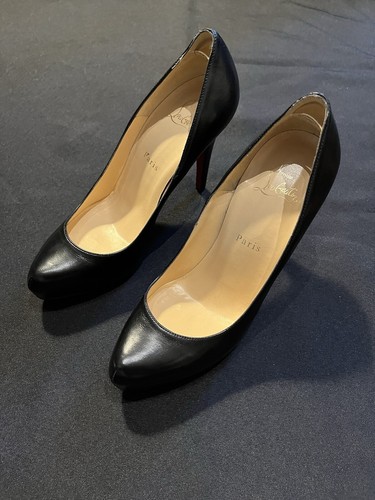 NEW CHRISTIAN LOUBOUTIN PIGALLE PUMPS LEATHER HIGH HEELS SHOES 38.5 AUTHENTIC - Picture 2 of 24