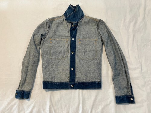 ORIGINAL VINTAGE 60s-70s Big E Levis Denim Jacket white tab SIZE M 12-14 38" - Picture 5 of 12