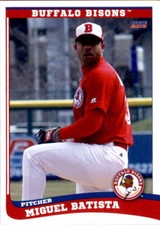2013 Buffalo Bisons Choice #1 Miguel Batista Dominican Republic DR Baseball Card