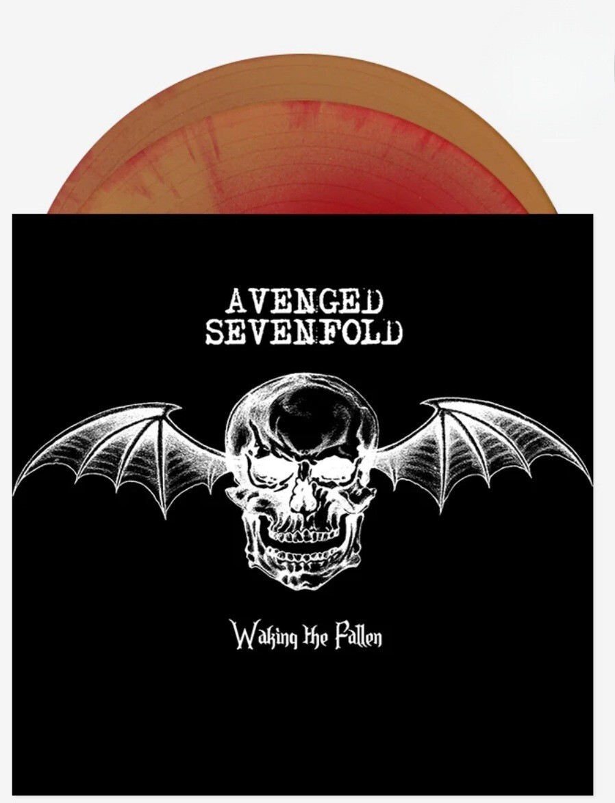 【希少】サイン付!AVENGED SEVENFOLD☆セルフタイトル アルバム Avenged Sevenfold Waking the Fallen 2LP 20th Anniversary Red