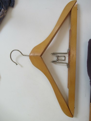 Vintage Wooden Nevco Diplomat Suit Pants Hanger 18 3/8" Wide - Picture 6 of 6