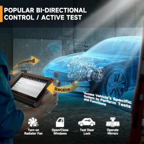 FOXWELL NT809TS Car Tire Pressure Monitoring Reset TPMS Pro-grammer OBD2 Scanner - Bild 12 von 14