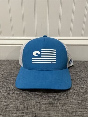 Snapback para camionero Costa Del Mar bandera de goma Pride para hombre, azul Costa, ajustable - Imagen 3 de 4