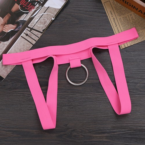 Herren Unterwäsche Latex Leder Offen Po Höschen Elastisch Jockstrap Bikini Slip - Bild 29 von 39